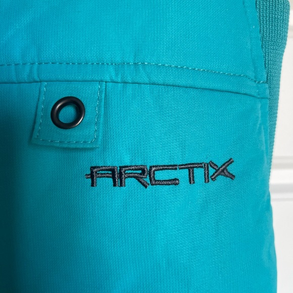 Arctix Youth XS Insulated Snow Bibs Teal Blue - Picture 6 of 6